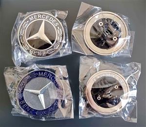 Mercedes 57mm bonnet badges