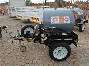 500- Liter Mild steel Diesel bowser/fuel trailer/mini tanker