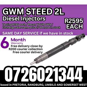GWM Steed 2L diesel injectors for sale on exchange or to recon your own
