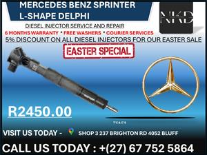 Mercedes Benz Sprinter L-Shape  Diesel Injectors on recondition