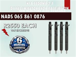 KIA SEDONA 2.8 DIESEL INJECTORS FOR SALE OR TO RECON