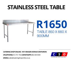 Stainless Steel Tables and Sinks