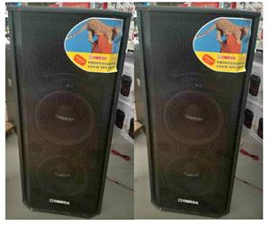 OMEGA DUAL 12" SPEAKERS X 2 , NEW WITH FREE DELIVERY