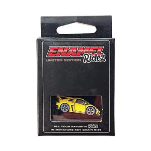 Lamborghini Huracan Widebody Yellow - Die-Cast Enamel Keychain