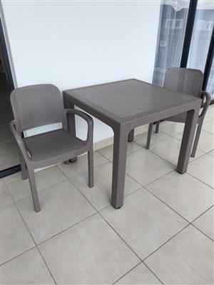 Patio Table and Chairs - R 1500 - ONLY 2 Months Old
