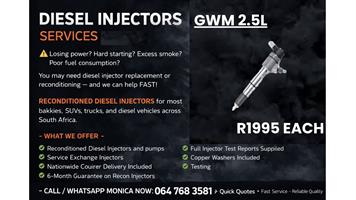 GWM 2.5L Diesel Injector Exchange Service – Fast Turnaround