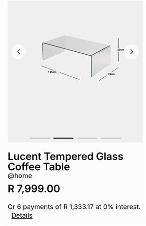 Glass Coffee table