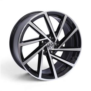 18″ VT-992 5×112 Black Machine Face Alloy Wheels
