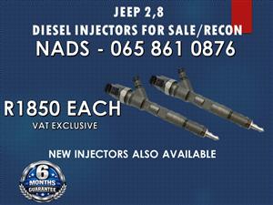 JEEP 2.8 RECONDITIONED DIESEL INJECTORS FOR SALE