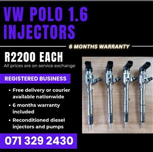 VW POLO 1.6 INJECTORS FOR SALE WITH WARRANTY 