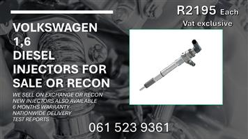 POLO 1.6 DIESEL INJECTORS FOR SALE WITH TEST REPORTS 