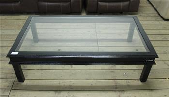 BLACK GLASS COFFEE TABLE S064950A