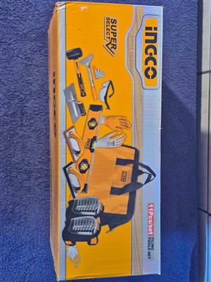 Ingco Super Select Tiling 11-piece Tool Set, a kit for tiling projects.