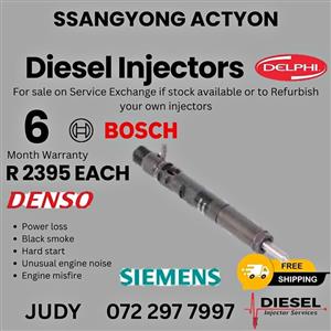 SsangYong Actyon Diesel Injector for sale on service exchange or to recon