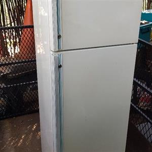 White double door fridge freezer 