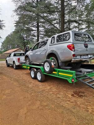 2026 Apex Ultimate Trailers 5 meter solid Floor Car Trailer in Green