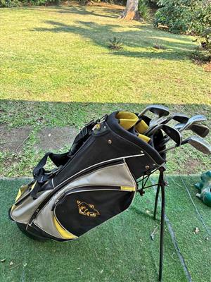 Mixed selection of clubs in a Golden Bear Attack bag