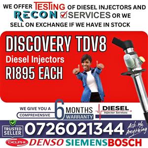Discovery TDV8 diesel injectors for sale