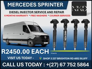 Mercedes Sprinter L-Shape Diesel Duel injectors 