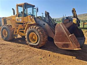 2007 Volvo L150E Front end loader for sale, Working condition. Has weigh sink on bucket. (+Vat)