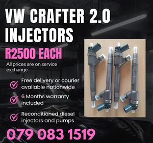 VW CRAFTER 2.0 INJECTORS FOR SALE WITH WARRANTY INCLUDED 