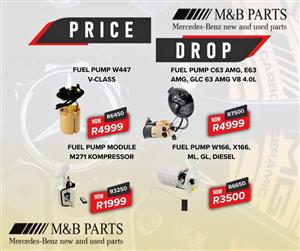 Mercedes-Benz Fuel Pumps Now Reduced
