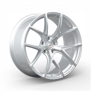 19″ A-Line Dynamic 5/112 Arctic Silver Flow Form Alloy Wheels
