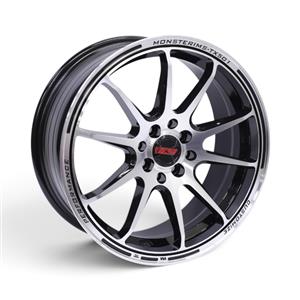 17″ M9337 4×100 & 4×114 Black Machine Face Alloy Wheels