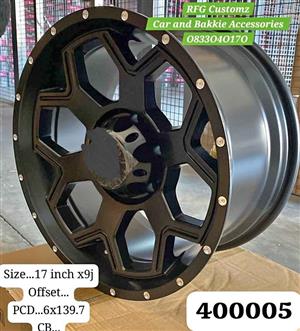 17 inch 9J 6x139.7 pcd Bakkie Wheels