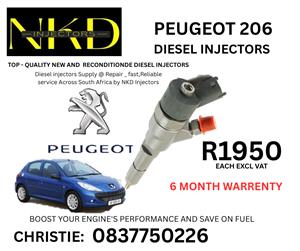 PEUGEOT 206 1.4 DIESEL INJECTOS FOR SALE