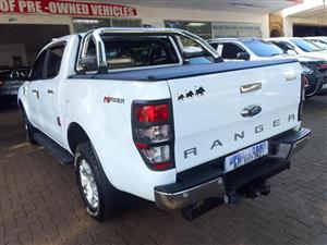 2016 FORD RANGER 2.2 6SPEED 4X2 XLT DOUBLE CAB MANUAL  WHITE COLO DIESEL LEATHER TOWBAR REVERSE SENS