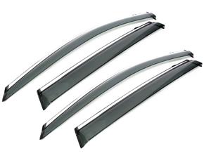 Chrome Edge Tinted Windshields for Nissan X-Trail 2014+ (front & rear set)