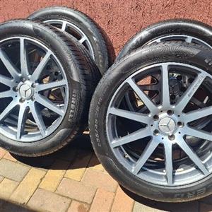 MERCEDES S CLASS OEM 19INCH AMG MAGS AND TYRES 