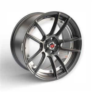 17″ GR-GRAND 5×100 Matt Black Silver Undercut Alloy Wheels