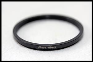 62mm - 58mm Step-down Filter Adapter
