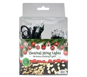 8m Warm White Christmas Fairy Lights – 80 LED String