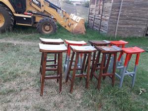 Wooden bar stools