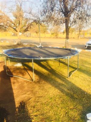Large trampoline for hire 