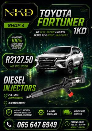 NKD_Recon_Toyota_Fortuner_1KD_Diesel_Injectors