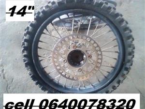 pit bike wheels fore sale