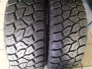 265/60/18 Rugged Terrain R/T Tyres for Sale. Contact 