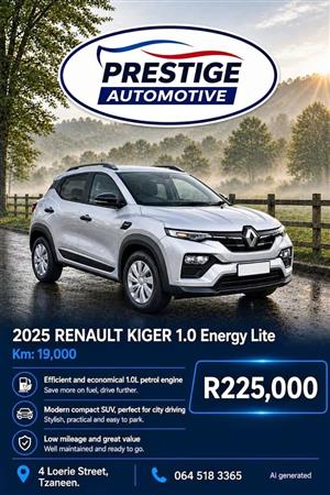 2025 Renault Kiger 1.0 Energy Lite