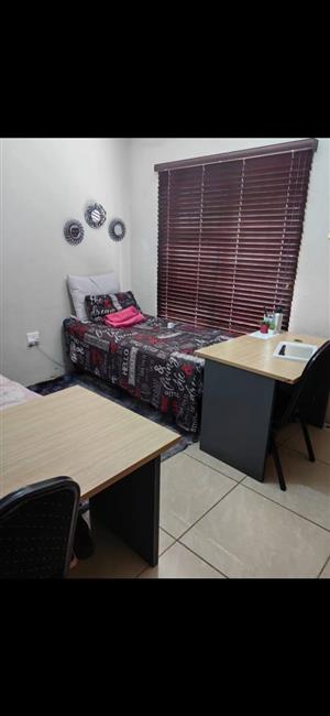 1-Single bed & Private Room Available ASAP – Male Shared Room, Soshanguve Block 