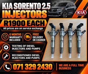KIA SORENTO 2.5 INJECTORS FOR SALE 