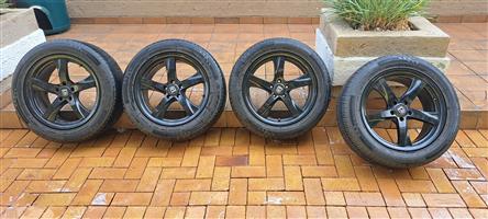 18 inch rims and tyres + 2 extra tyres