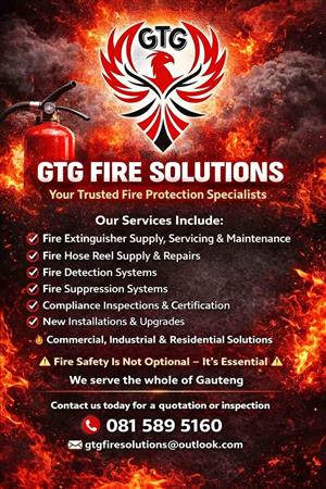 Fire Extinguishers and Fire Detection for sale