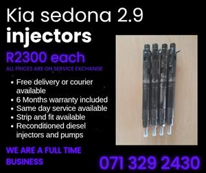 KIA SEDONA 2.9 INJECTORS FOR SALE WITH WARRANTY 