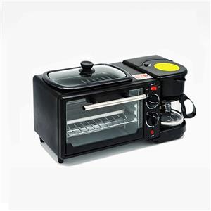 Multifunctional Breakfast Maker with Oven, Coffee Maker & Fryer