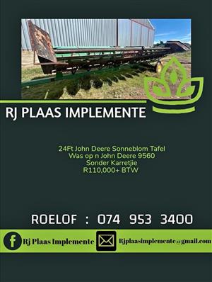 24ft John Deere Sonneblom tafel