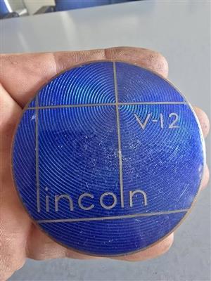 1935-40 Lincoln V-12  Grille Emblem
